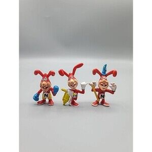 Vintage 1988 Domino's Pizza Avoid the Noid Figure PVC 3 Inch Lot Of 3